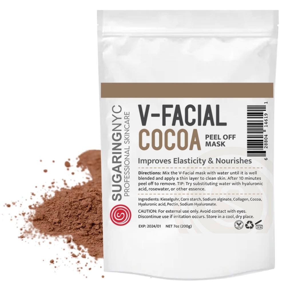 Vajacial Mask Cocoa with Cocoa Elements V-Facial by Sugaring NYC 7oz 200g.